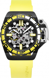 CEAS MAZZUCATO RIM SUB DIVE AUTOMATIC CUREA EASY SPRING BAR DIAMETRU 42 MM CULOARE GALBEN CU NEGRU 