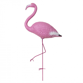 Flamingo decorativ pentru gradina inaltime 100cm / EXT 9785 