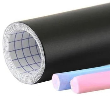 Tabla cu creta tip autocolant negru 45 x 200 cm 