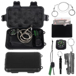 Kit de Supravietuire 7 in 1- Multifunctional Camping Vanatoare Pescuit Cutie de Depozitare