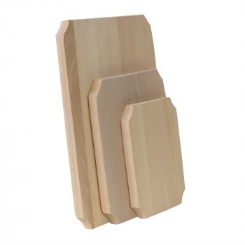 Set 3 bucati tocator drepunghiular din lemn de fag grosime 20mm / EXT 6071 