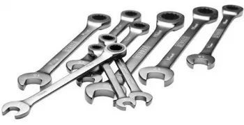 Set chei fixe STROXX combinat cu chei inelare cu clichet 9 piese 