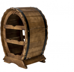 Suport 4 sticle de vin din lemn de brad inaltime 43cm / EXT 6096 