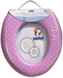 Reductor moale WC cu buline suporta maxim 25 kg 31x28 cm Roz JMB-BBL5366 