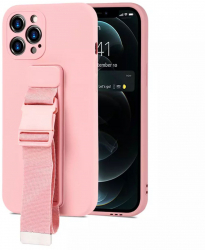 Husa protectie pentru iPhone 13 Pro cu suport Grip Roz HUR-BBL5397 