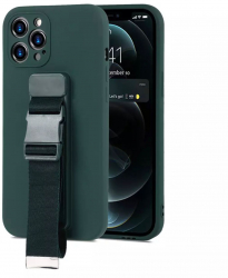 Husa protectie pentru iPhone 13 Pro cu suport Grip Verde HUR-BBL5399 