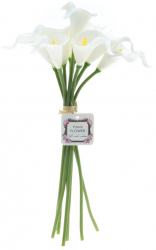 Buchet flori mini potcoava artificiale PAMI F1021-53 33cm Alb 