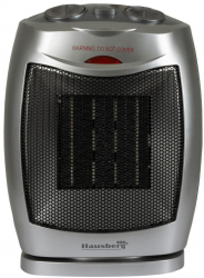 Radiator ceramic Hausberg HB8300 1500W Element de incalzire din ceramica functie oscilatie Gri 