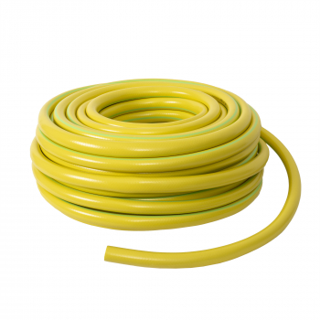 Furtun gradina armat cu insertie 1 lungime 50 metri galben flexibil rezistent la radiatii UV si la frig / EXT 6053 