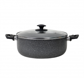 Cratita aluminiu 28 cm capacitate 6L cu capac / ZLN 2003 