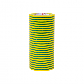 Set 10 role de banda de izolat in doua culori 16mm x 20m galben si verde / 10390 1 
