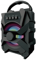 Boxa portabila Wireless functie Radio USB si SD Card Aux 5W 21 x 12 x 9 cm Negru SOHO5066 