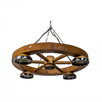 Lustra din lemn cu castron diametru 49cm / EXT 10154 1 