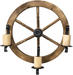 Lustra din lemn de perete diametru 49cm / EXT 10156 1 