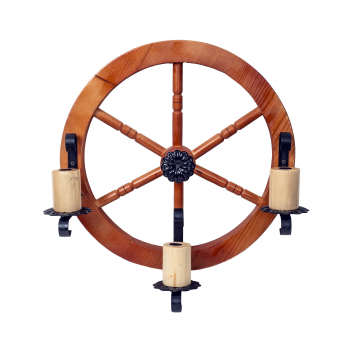 Lustra din lemn de perete diametru 49cm / EXT 10156 2 