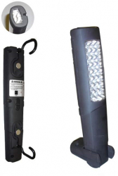 Lampa De Lucru Portabila 24+6 Leduri Dublu Magnetica Suport Si Baza Metalica JBM 