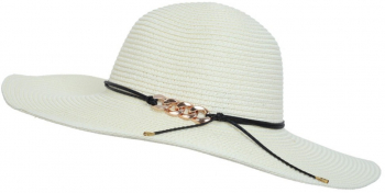 Palarie de plaja pentru dama PAMI PD-1221-276 57 cm Crem 