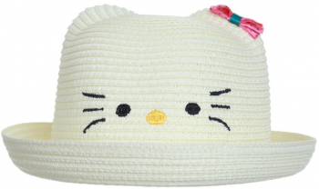 Palarie kitty pentru fete PAMI PFT-1221-189 52 cm Crem 