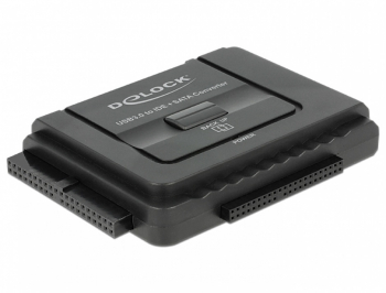 Adaptor portabil Delock 61486 USB 3.0 la SATA III/IDE 40 pini/44 pini Functie Back-up Negru 