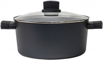 Oala cu capac de sticla ECO cu diametru de 24 cm capacitate 3L / ZLN 0843 