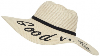 Palarie plaja dama Good vibes only PAMI PD-1221-258 57 cm Bej 