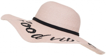 Palarie plaja dama Good vibes only PAMI PD-1221-258 57 cm Roz 