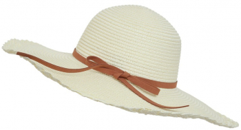 Palarie plaja dama PAMI PD-1221-265 57 cm Crem 