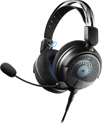 Căști cu Fir Over the Ear PCGaming Audio-Technica ATH-GDL3BK Negru