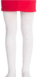 Dres copii Penti Dot Bow culoare crem imprimeu stelute 