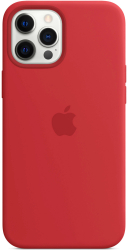 Husa de protectie Apple Silicone Case cu MagSafe pentru iPhone 12 Pro Max Red Blister 