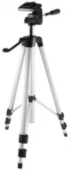 Trepied Foto Telescopic universal Husa inclusa Inaltime 134 5 cm Sarcina maxima 3 kg Cap rotativ Aluminiu Argintiu 