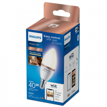 Bec LED inteligent Philips lumanare Wi-Fi Bluetooth C37 E14 4.9W 