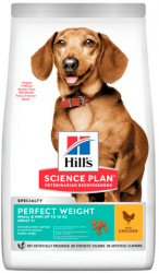 HILLS SP Perfect Weight Small and Mini Adult hrana pentru caini cu pui 1.5kg 