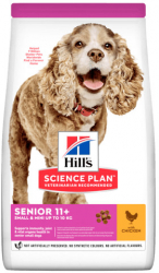 HILLS SP Small and Mini Senior 11+ hrana pentru caini cu pui 1.5kg 