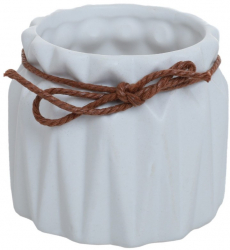 Ghiveci flori ceramic PAMI FG1021-185 8.5x7.7 cm Alb