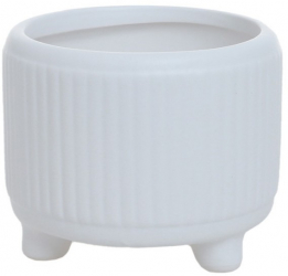 Ghiveci flori ceramic PAMI FG1021-190 11x9 cm Alb 