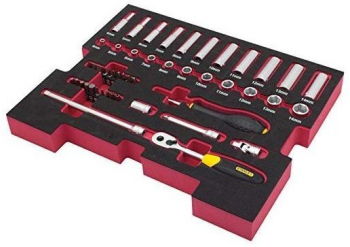 Set 48 unelte de mana in tava de spuma SFM T-STAK 1/4 Stanley 