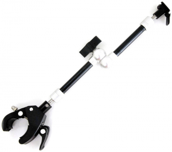 Suport din aluminiu pentru camere video cu montura X-Mount Type-M system brat flexibil si extensibil pana la 37 cm Negru SOHO5274 