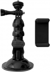 Suport cu montura si accesorii pentru GoPro fixare cu ventuza Negru SOHO5331 