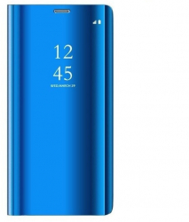 Husa de protectie tip Clear View compatibila cu Samsung Galaxy A02s Albastru SOHO5357 