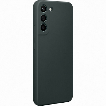 Husa din silicon compatibila cu Samsung Galaxy S22 Plus cu protectie la camera silk touch interior din catifea Verde inchis 