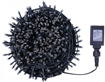 Instalatie luminoasa tip sir 1000 LED-uri 106M Alb Cristal cu telecomanda VIVO 1000LED-SIR 