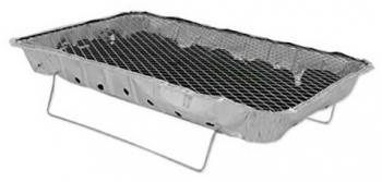Set gratar de unica folosinta cu carbune 25 x 31 x 5 cm BBQ175
