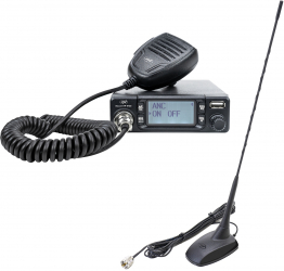 Pachet Statie radio CB PNI Escort HP 9700 USB si Antena CB PNI Extra 48 cu baza magnetica 
