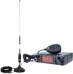 Pachet statie radio CB PNI ESCORT HP 9001 PRO ASQ + Antena CB PNI S75 cu magnet 