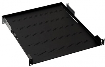 Raft fix perforat pentru rack 19inch Triton 1U max. 40kg adancime 750mm prinderi incluse culoare negru 