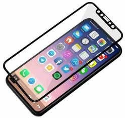 Folie protectie iPhone X 3D rezistenta 9H sticla securizata negru BBL001 