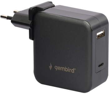 GEMBIRD NPA-PD60-01 Universal 60W USB Type-C PD laptop charger 