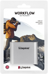 KINGSTON USB3.2 Gen1 Workflow Dual-Slot SDHC/SDXC UHS-II Card Reader 