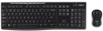 Kit tastatura si mouse Logitech MK270 Wireless Negru 